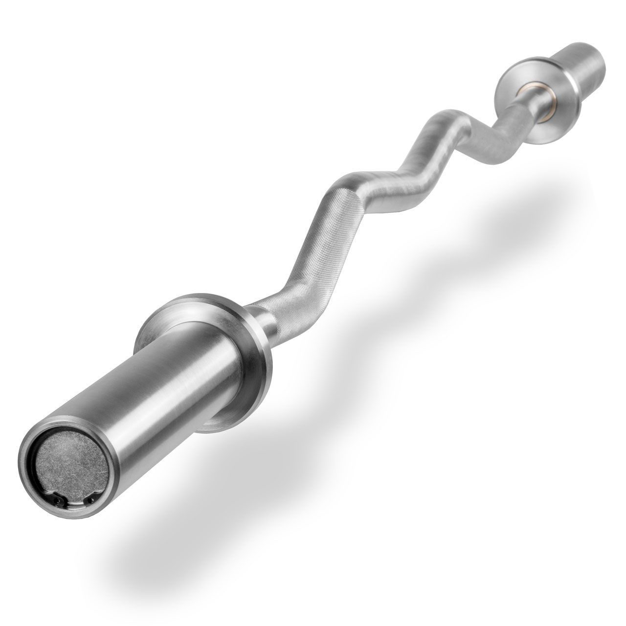 XMark Fitness Hard Chrome Commercial Olympic EZ Curl Bar [XM3677