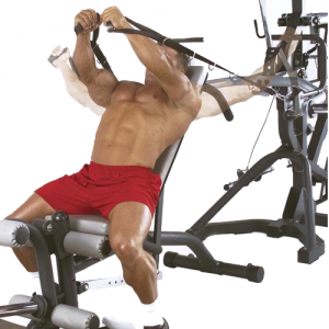 Body-Solid Powerlift Freeweight Leverage Gym SBL460P4 - cable pec flies