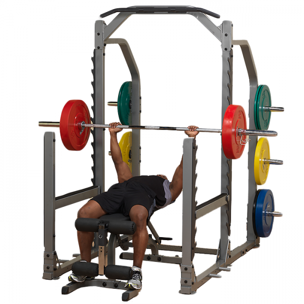 Body-Solid Pro Clubline Multi Squat Rack SMR1000 - Flat Bench Press