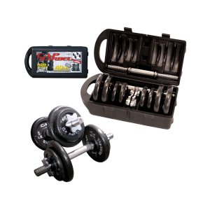 Cap Barbell 40 lb Dumbbell Set with Carrying Case [RSWB-40TP]