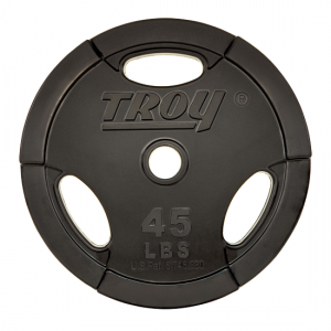 Troy Interlocking Rubber Encased 3 Grip Weight Plates [GOR]