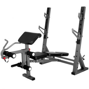 XMark Fitness International Olympic Weight Bench with Leg and Preacher Curl Attachment [XM-4424.1]