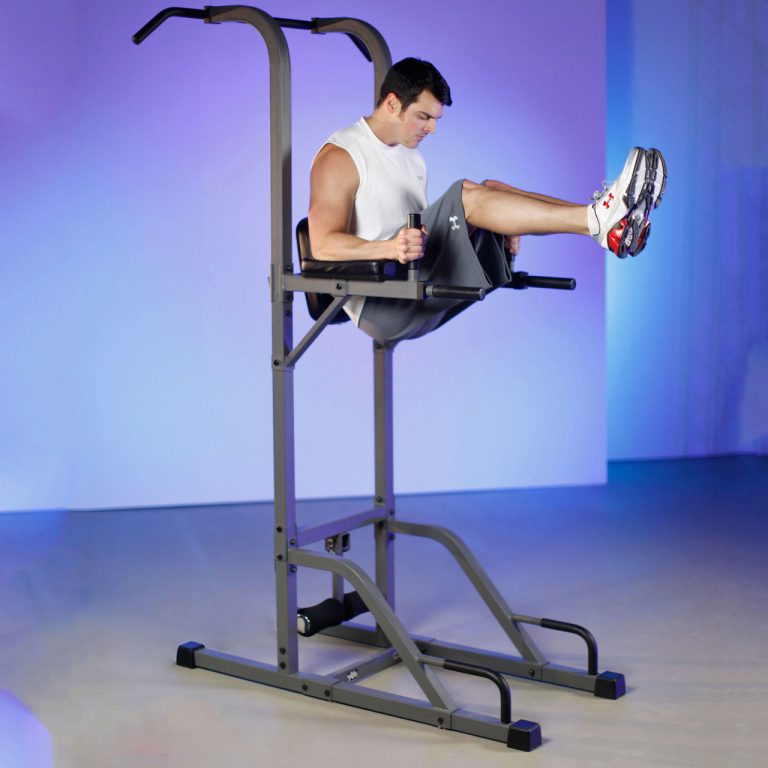XMark Fitness Vertical Knee Raise with Dip and Pull Up Station Power